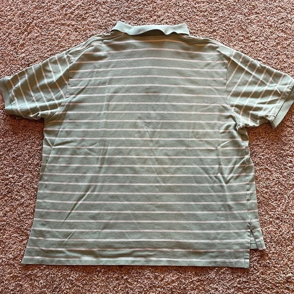Polo Ralph Lauren Mens 2XB Green Stripe Golf Polo Shirt